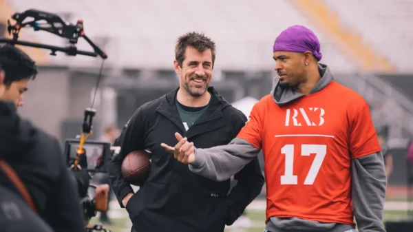 While Awaiting a New York Jets trade, Aaron Rodgers Participates in a Charity Flag Football Game