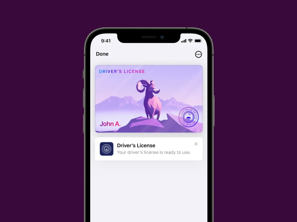 Apple digital driver's license feature